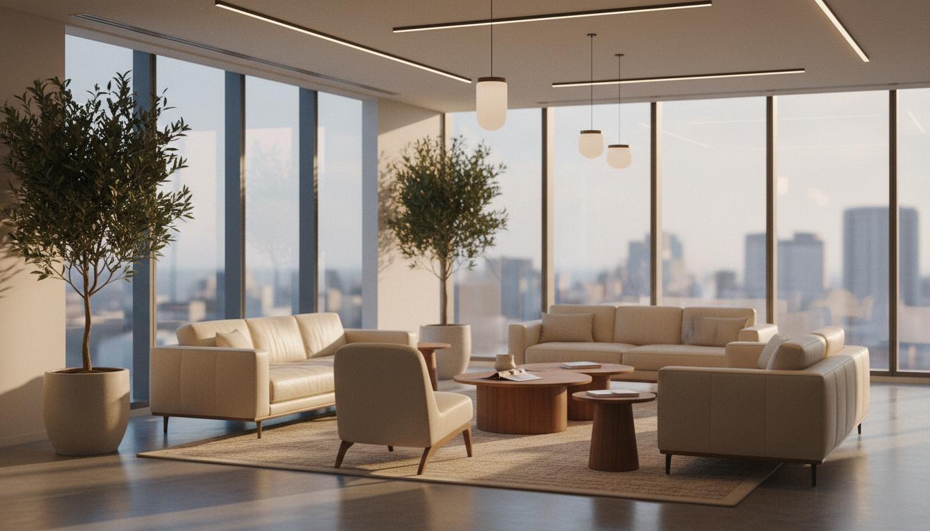Modern office lounge