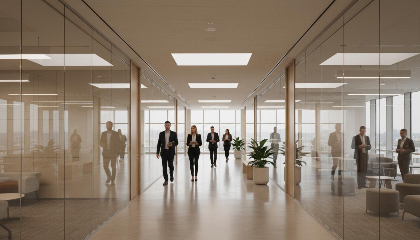 Modern office corridor